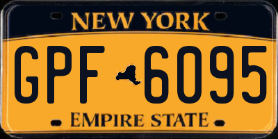 NY license plate GPF6095