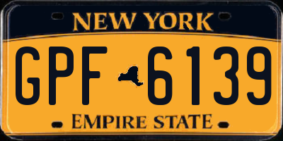 NY license plate GPF6139