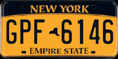 NY license plate GPF6146