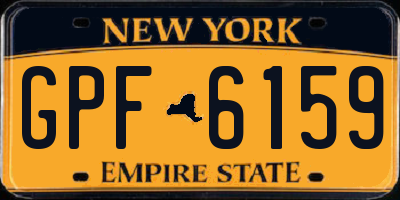 NY license plate GPF6159