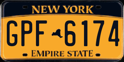 NY license plate GPF6174