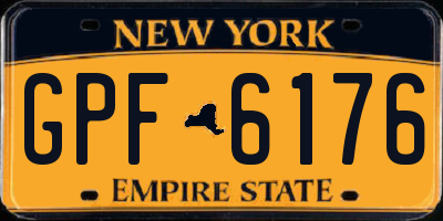 NY license plate GPF6176