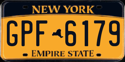 NY license plate GPF6179