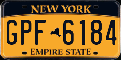 NY license plate GPF6184