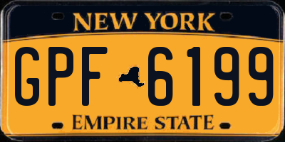 NY license plate GPF6199