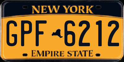 NY license plate GPF6212