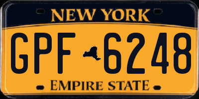 NY license plate GPF6248