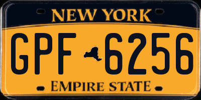 NY license plate GPF6256