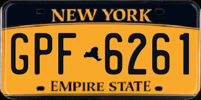 NY license plate GPF6261