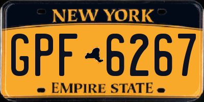 NY license plate GPF6267