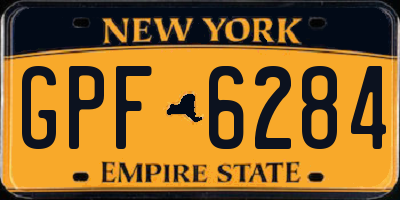 NY license plate GPF6284