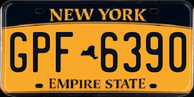 NY license plate GPF6390