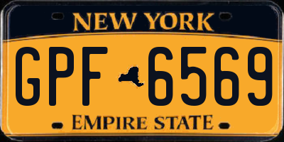 NY license plate GPF6569