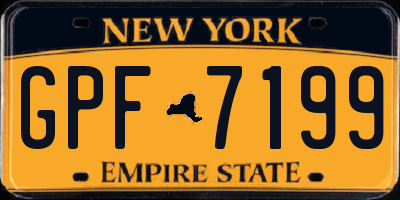 NY license plate GPF7199