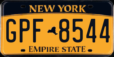 NY license plate GPF8544