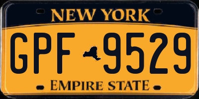 NY license plate GPF9529