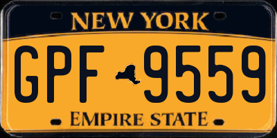 NY license plate GPF9559