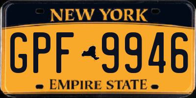 NY license plate GPF9946