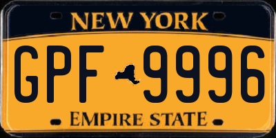 NY license plate GPF9996