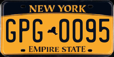 NY license plate GPG0095