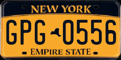 NY license plate GPG0556