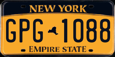NY license plate GPG1088