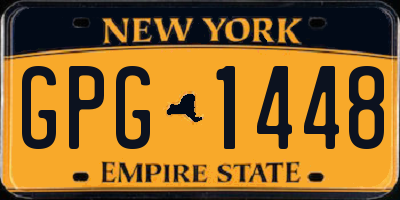 NY license plate GPG1448