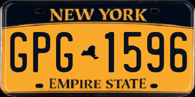 NY license plate GPG1596