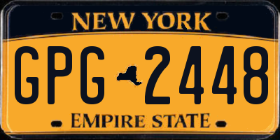 NY license plate GPG2448