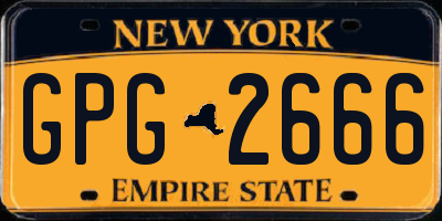 NY license plate GPG2666