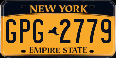 NY license plate GPG2779