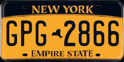 NY license plate GPG2866