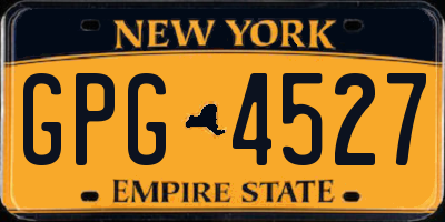 NY license plate GPG4527