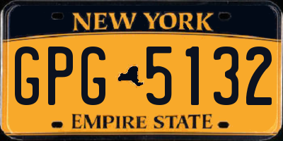 NY license plate GPG5132