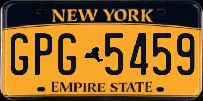 NY license plate GPG5459