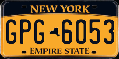 NY license plate GPG6053