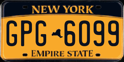 NY license plate GPG6099