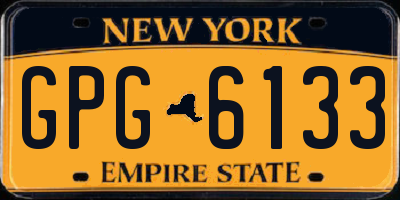 NY license plate GPG6133