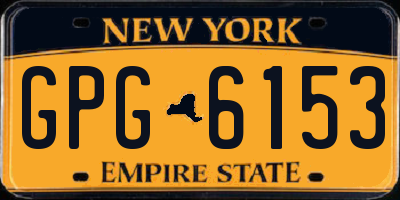 NY license plate GPG6153