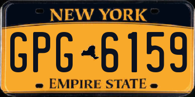 NY license plate GPG6159