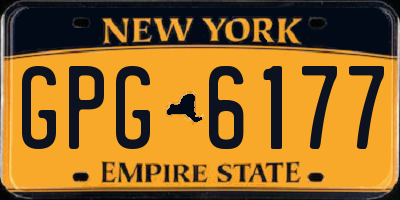 NY license plate GPG6177