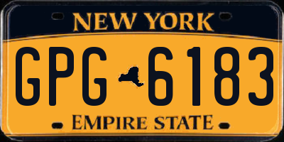 NY license plate GPG6183