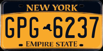 NY license plate GPG6237