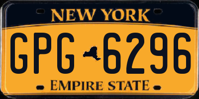 NY license plate GPG6296