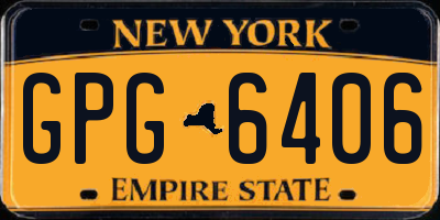 NY license plate GPG6406
