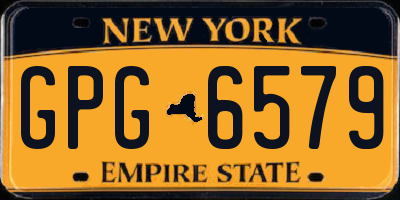 NY license plate GPG6579