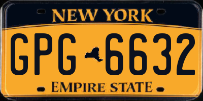 NY license plate GPG6632