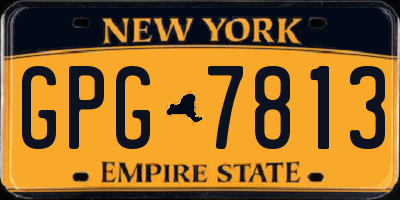 NY license plate GPG7813
