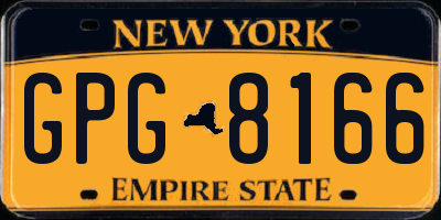 NY license plate GPG8166
