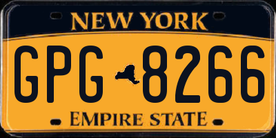 NY license plate GPG8266